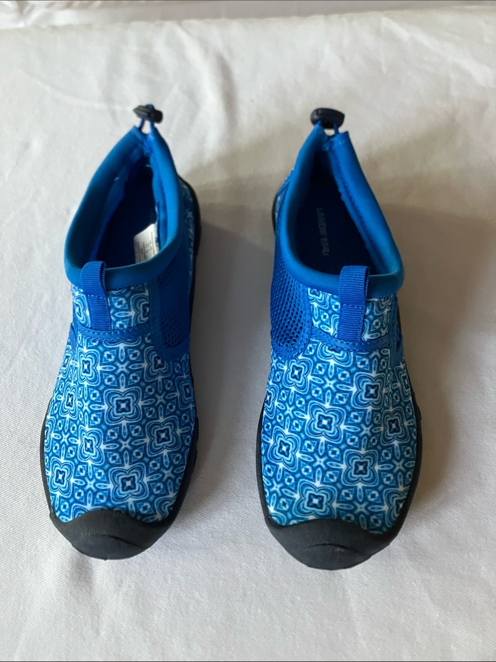 Lands' End Blue Patterned Slip-On Water Shoes